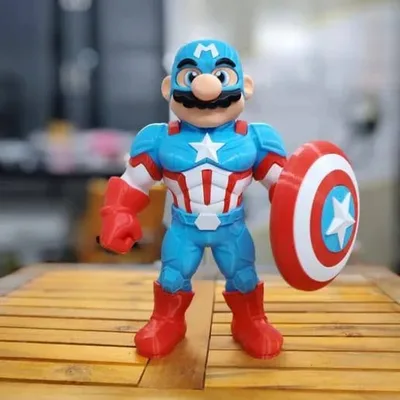 MARIO CAPTAIN AMERICA